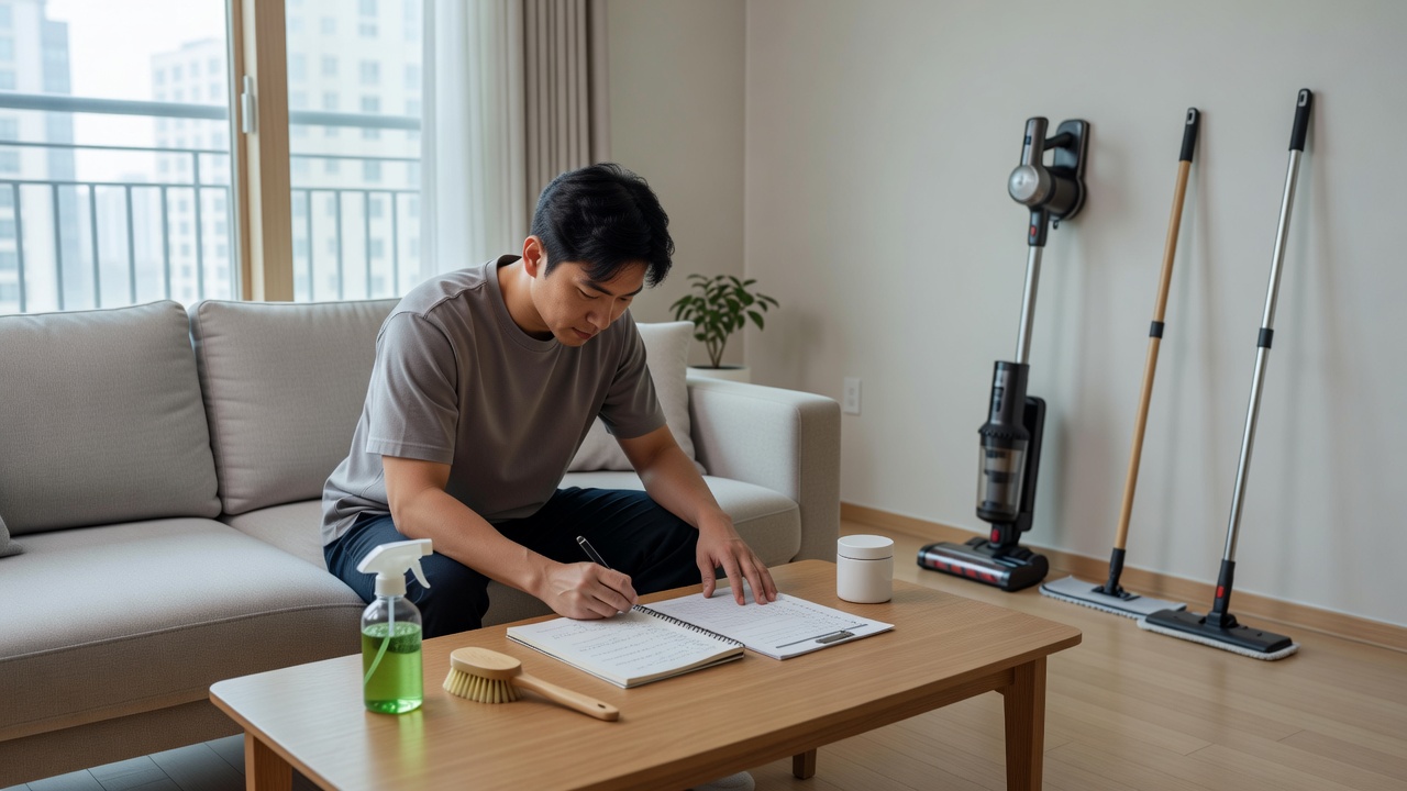 입주청소 창업 준비 단계를 보여주는 목차 이미지