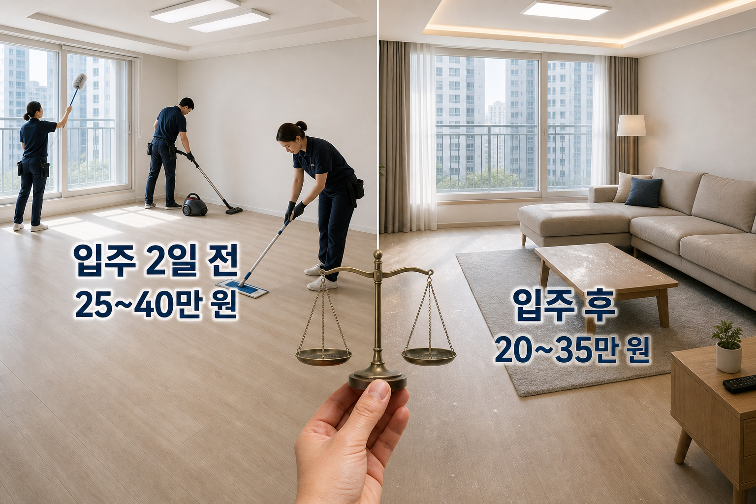 입주청소 시기와 적정 시점 언제가 가장 좋을까