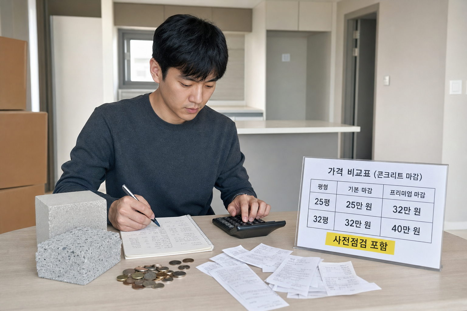 입주청소 안내 - 원케어 사전점검