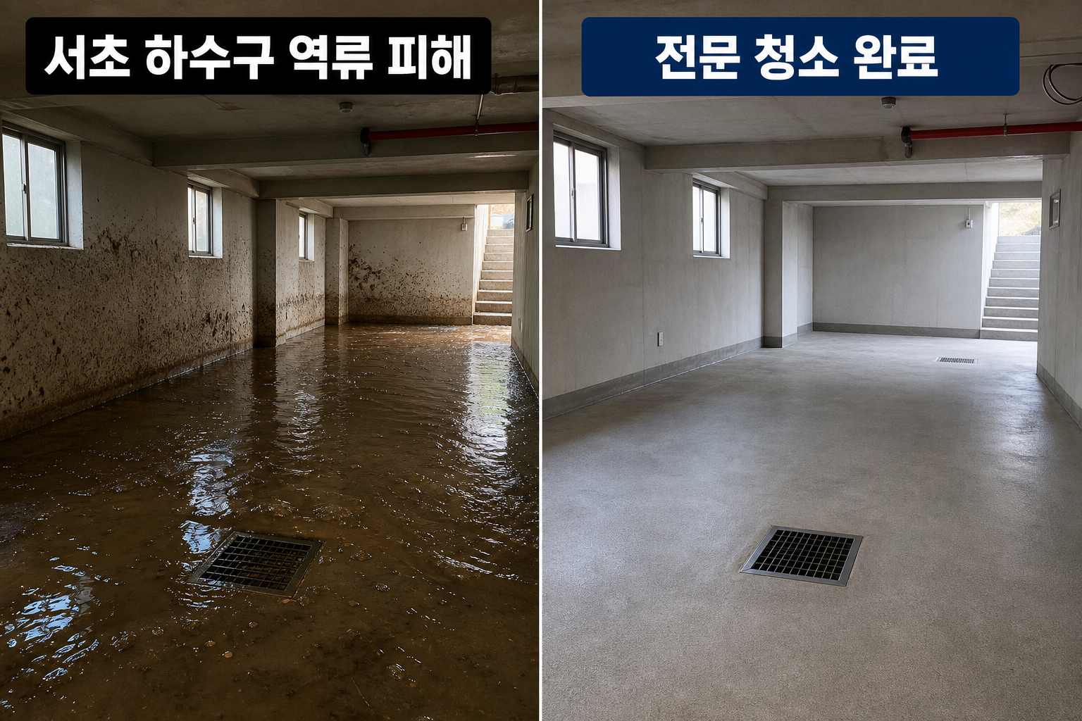 서초 하수구 역류 원인 분석과 전문 청소 대처법