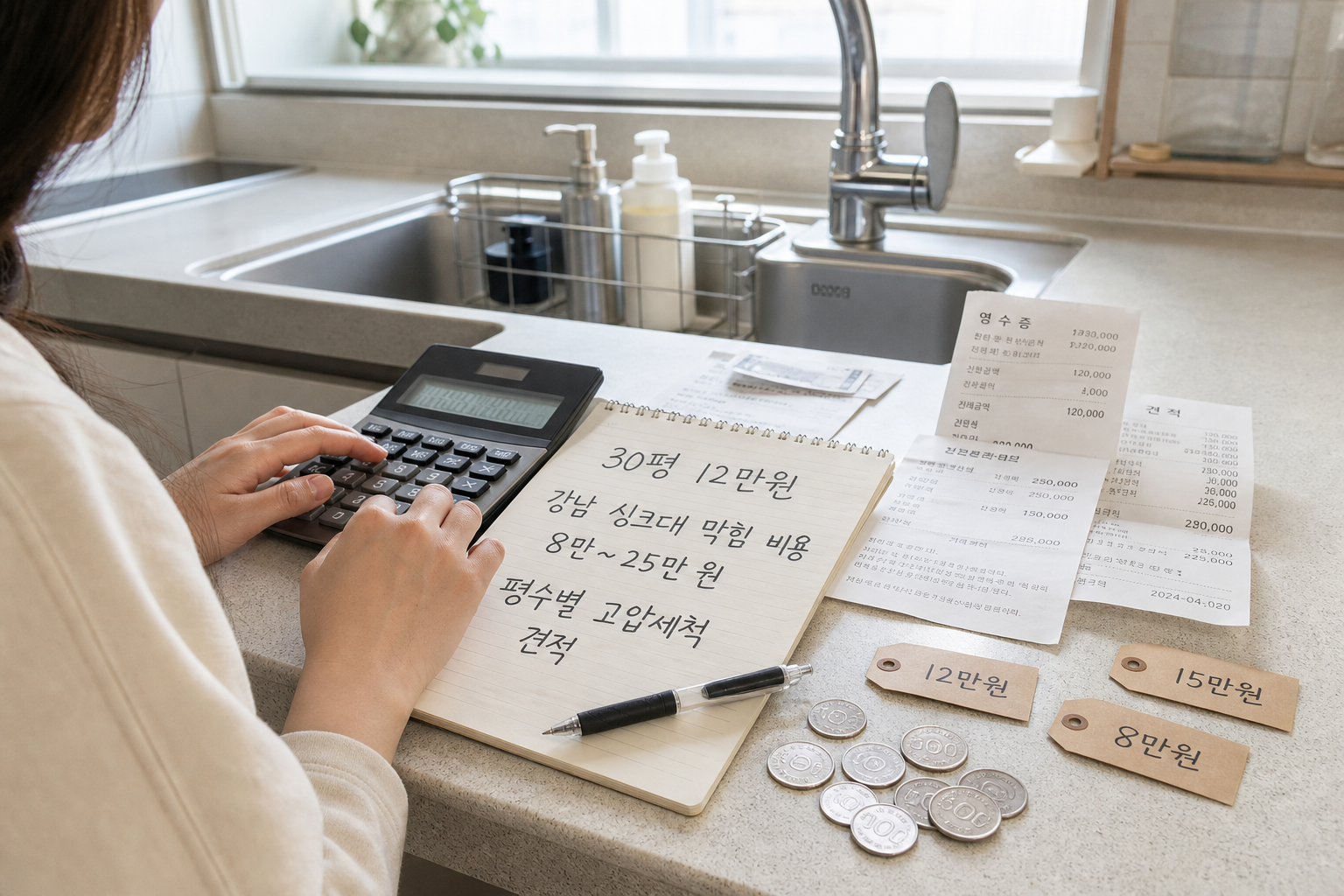 강남 싱크대 막힘 비용 2026년 평수별 고압세척 견적 가이드